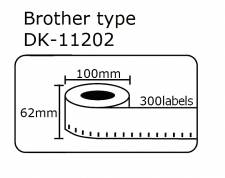 DK11202 DK-11202     Brother100mmX62mm