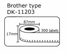 DK11203 DK-11203     Brother 87mmX17mm