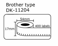 DK11204 DK-11204     Brother 17mmX54mm