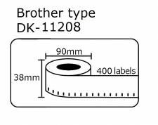 DK11208 DK-11208     Brother 38mmX90mm