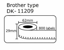 DK11209 DK-11209     Brother 29mmX62mm