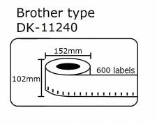 DK11240 DK-11240     Brother 102mmX152mm